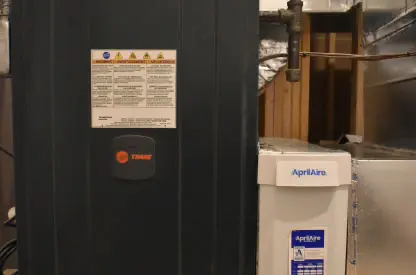 Trane furnace installation from Douglassville Mechanical Inc.